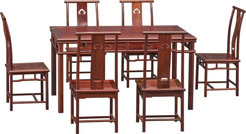 如意四屜桌帶椅