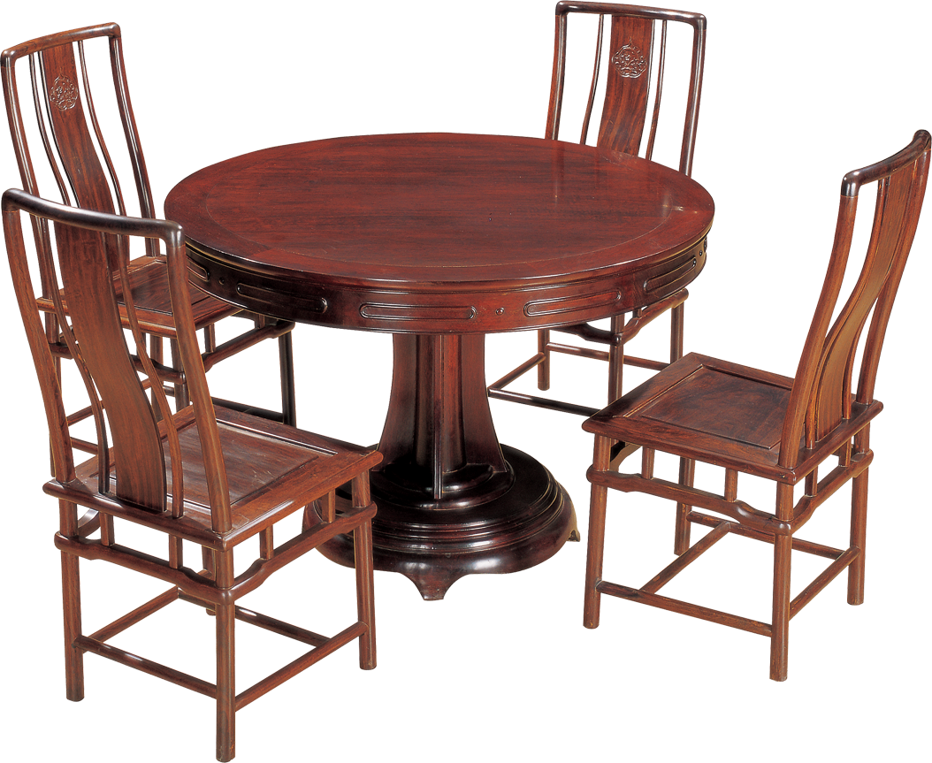 獨柱小圓桌帶椅