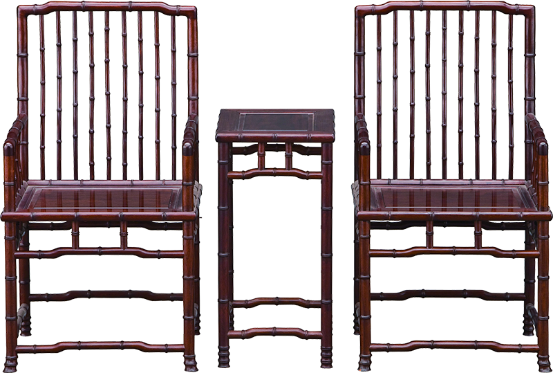 竹節(jié)筆梗椅帶幾