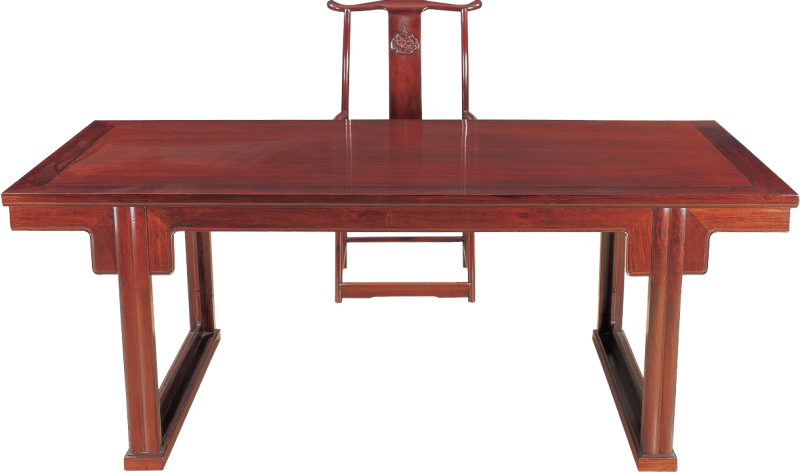 刀牙裙帶托泥畫桌