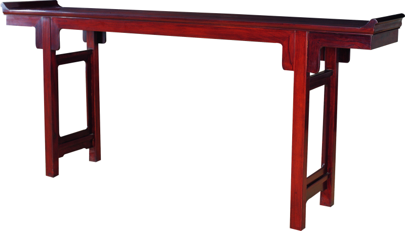 刀牙裙翹頭案（方腳）