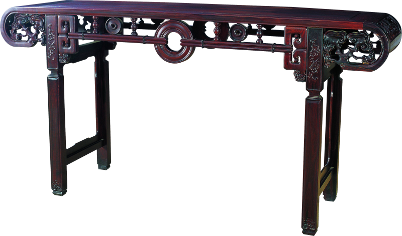 拱壁拉環(huán)靈芝紋卷頭案