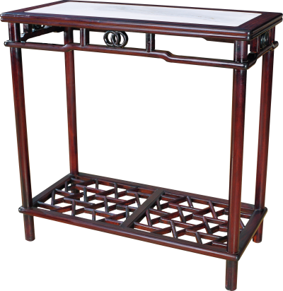 嵌云石冰裂紋條幾