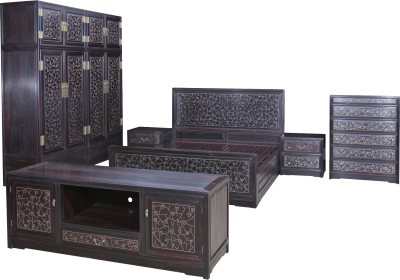 嵌銀絲冰梅紋整套