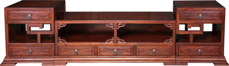 草龍紋三拼電視柜