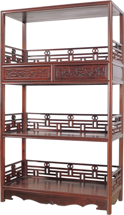 品字欄桿書架（單個）