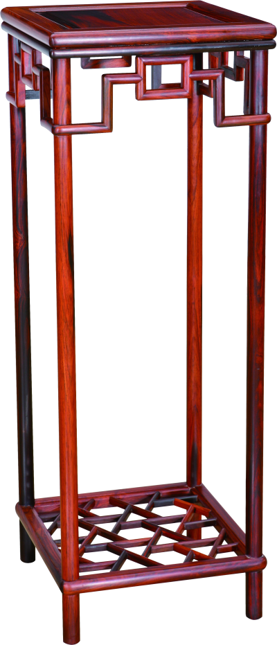 冰碎紋回紋花幾