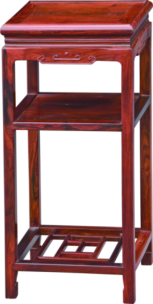 如意紋雙層花幾