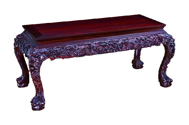 龍紋條桌